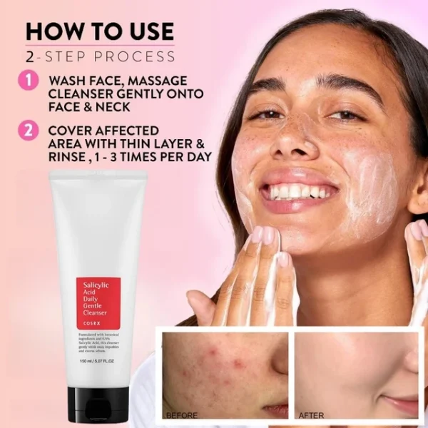 COSRX Salicylic Acid Daily Gentle Cleanser - Image 4