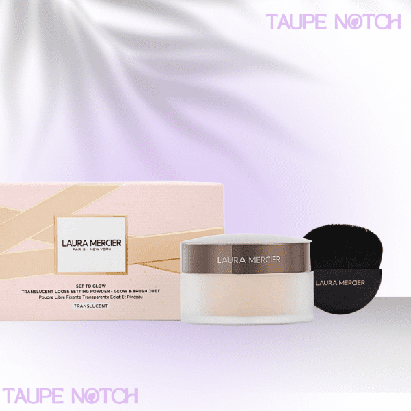 Laura Mercier Set to Glow Translucent Loose Setting Powder Glow and Brush Set - Translucent 29g
