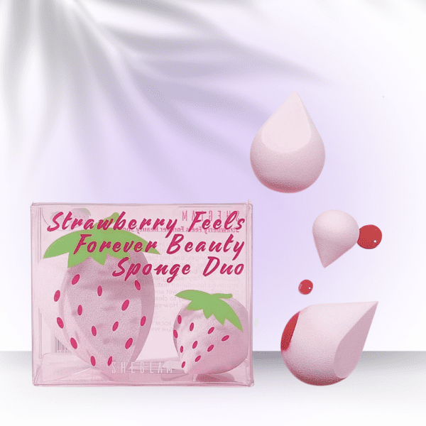 SHEGLAM Strawberry Feels Forever Beauty Sponge Duo