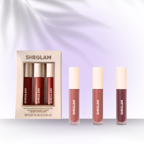 SHEGLAM Matte Allure Mini Liquid Lipstick Set - Feel Real - Image 2