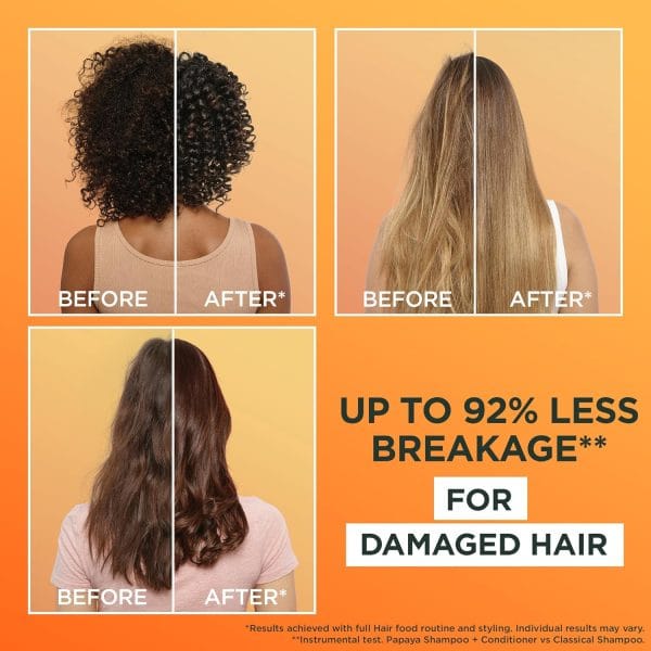 Garnier Hair Food, Papaya 3-in-1 Hair Mask Treatment, 400ml - Image 6