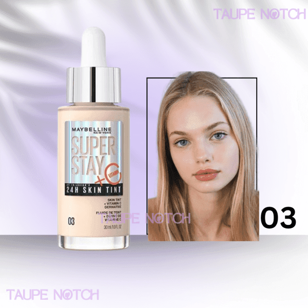 MAYBELLINE SUPER STAY UP TO 24HR SKIN TINT WITH VITAMIN C 30 ML - Image 3