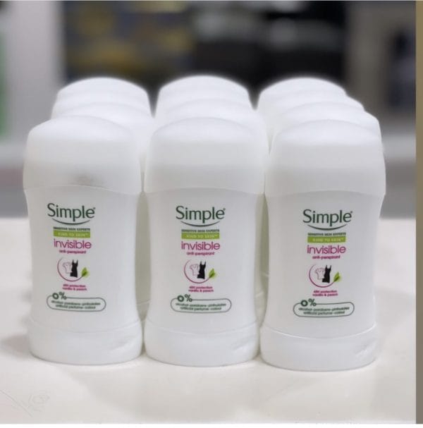Simple Invisible Anti Perspirant Deodorant Stick, 40 Ml - Image 3