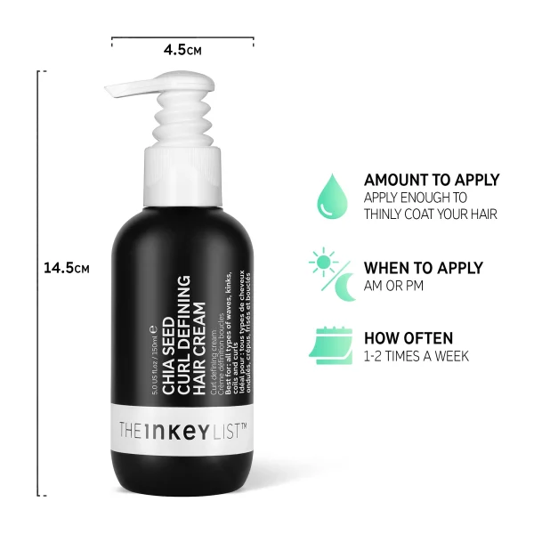 The Inkey List Chia Seed Curl Defining Hair Treatment 150 ml - Image 3
