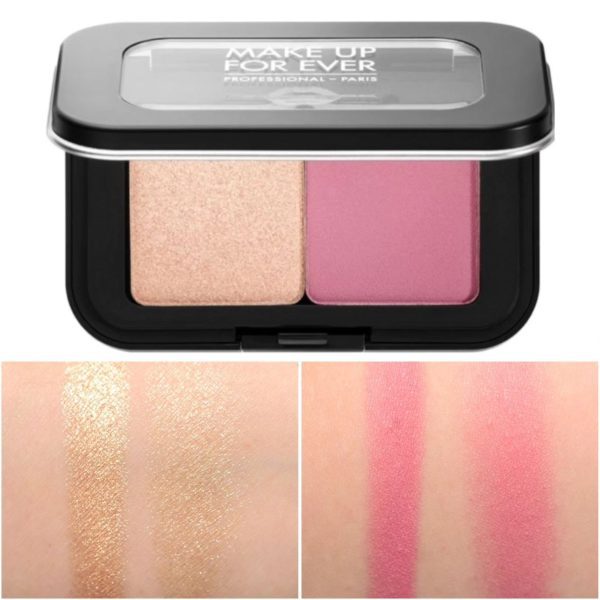 MAKE UP FOR EVER Artist Face Color Mini Highlighter & Blush Duo - Image 2