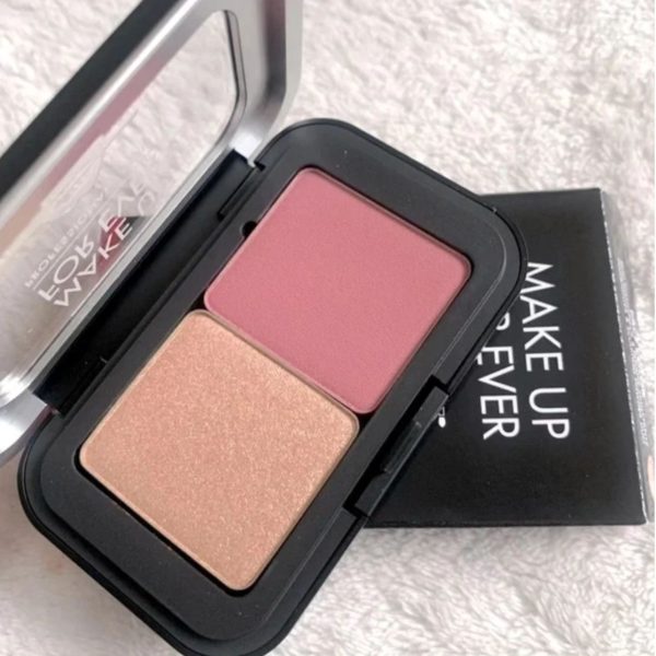 MAKE UP FOR EVER Artist Face Color Mini Highlighter & Blush Duo - Image 3