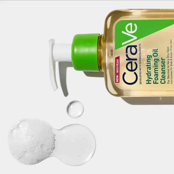 Cerave Hydrating Foaming Oil Cleanser 236 ml - Image 3