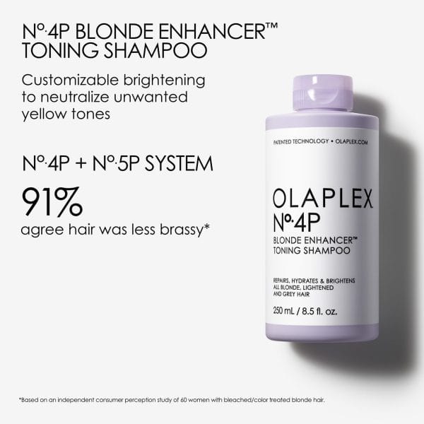 OLAPLEX Nº.4P BLONDE ENHANCER™ TONING SHAMPOO 250 ML - Image 4