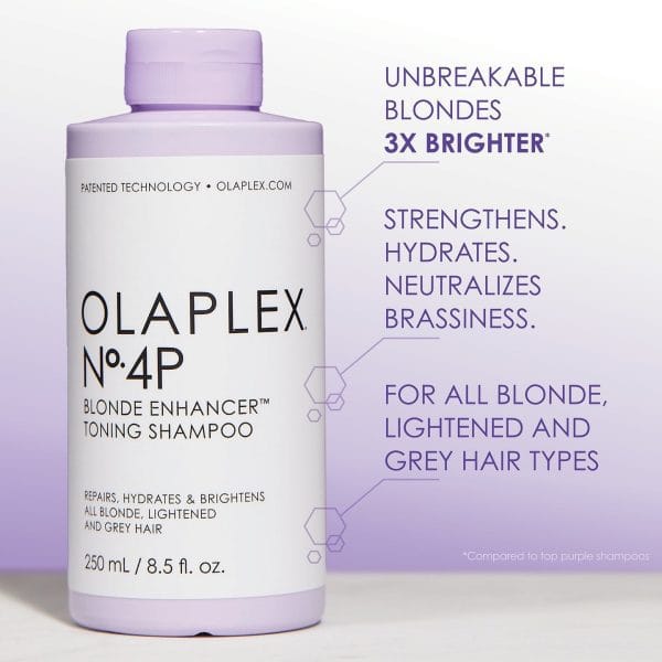 OLAPLEX Nº.4P BLONDE ENHANCER™ TONING SHAMPOO 250 ML - Image 5