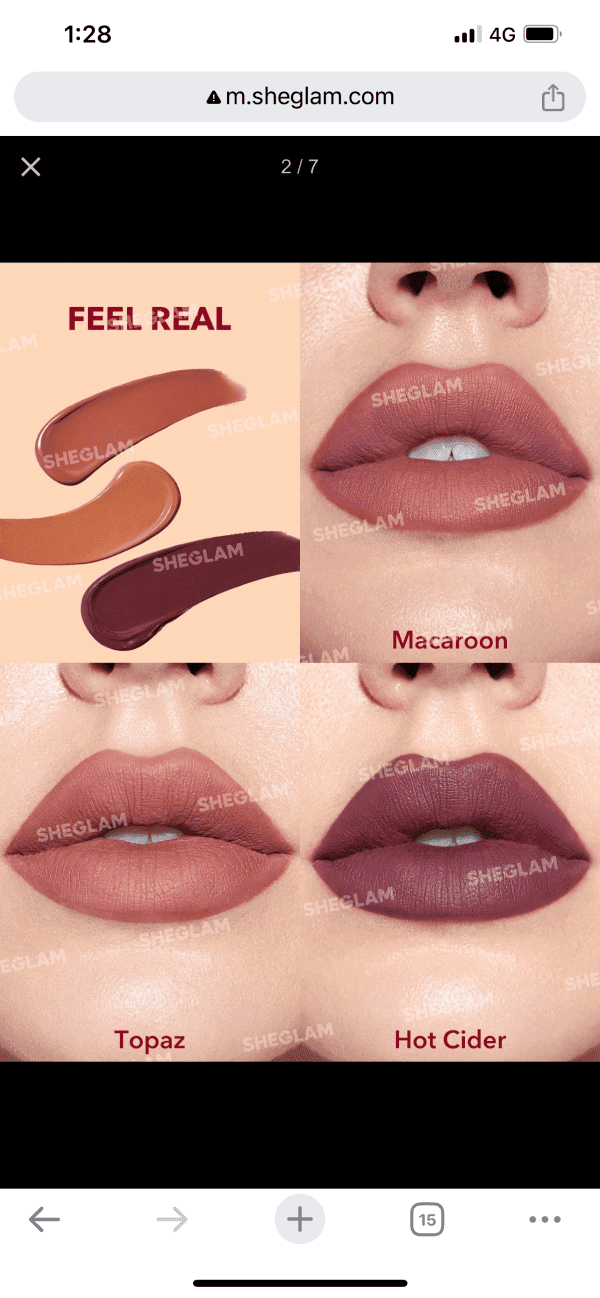 SHEGLAM Matte Allure Mini Liquid Lipstick Set - Feel Real - Image 8