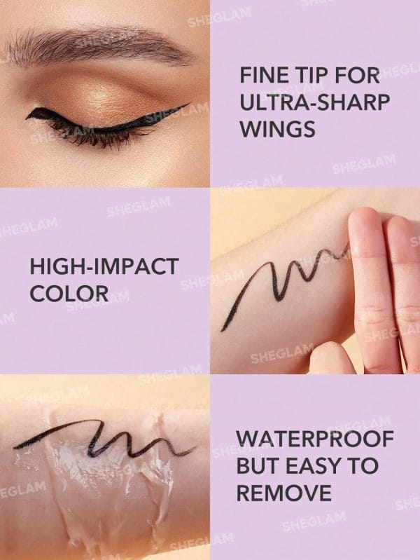 SHEGLAM Eternal Beauty Liquid Eyeliner - Image 5