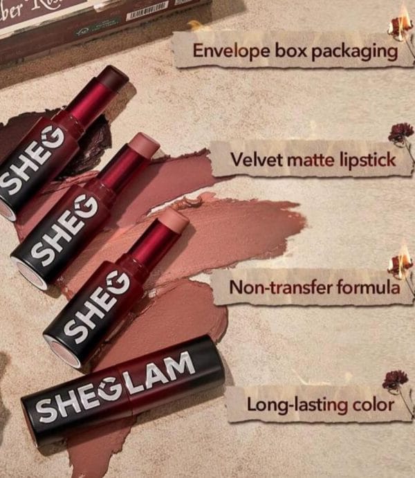 Sheglam Dynamatte Bloom Long-Lasting Matter Lipstick (Amber Rose Ver.) - Image 3