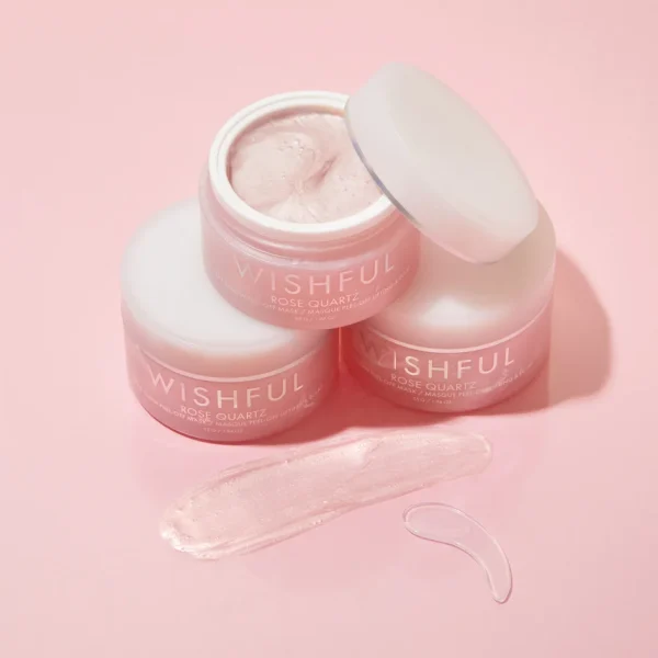 Huda Beauty Wishful Rose Quartz Lift & Glow Peel Off Face Mask 55g - Image 2