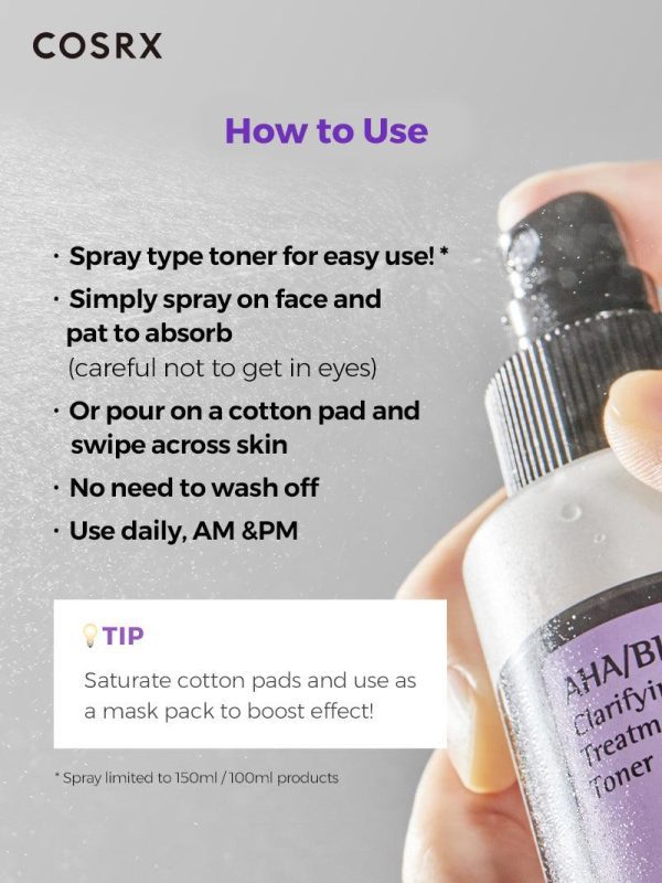 Cosrx AHA/BHA Clarifying Treatment Toner - Image 4