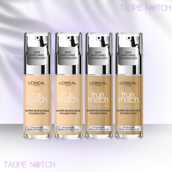 LOREAL TRUE MATCH LIQUID FOUNDATION WITH SPF AND HYALURONIC ACID 30ML