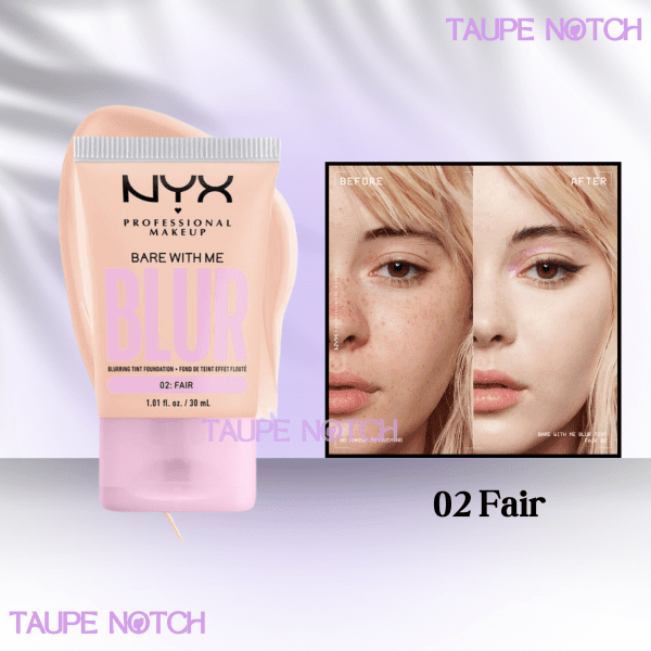 NYX BARE WITH ME BLUR SKIN TINT FOUNDATION 30 ML - Image 2