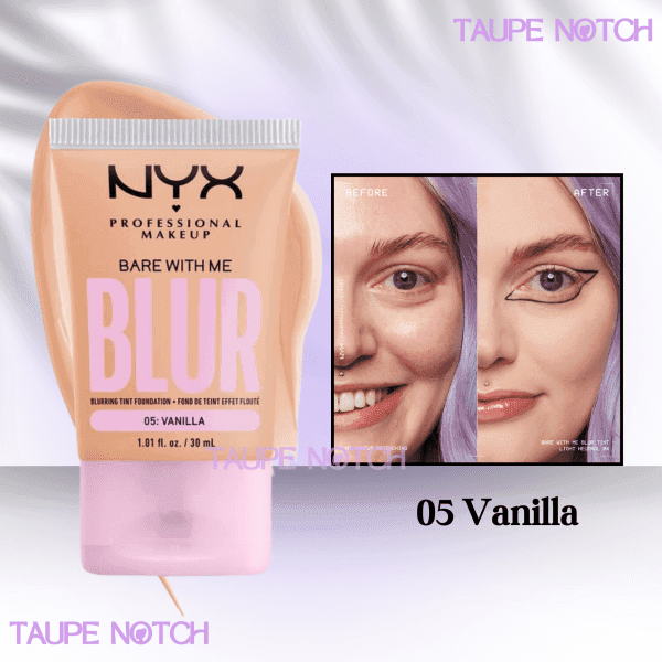 NYX BARE WITH ME BLUR SKIN TINT FOUNDATION 30 ML - Image 4