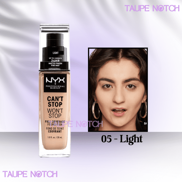 NYX CAN'T STOP WON'T STOP FULL COVERAGE FOUNDATION 30 ML - Image 4