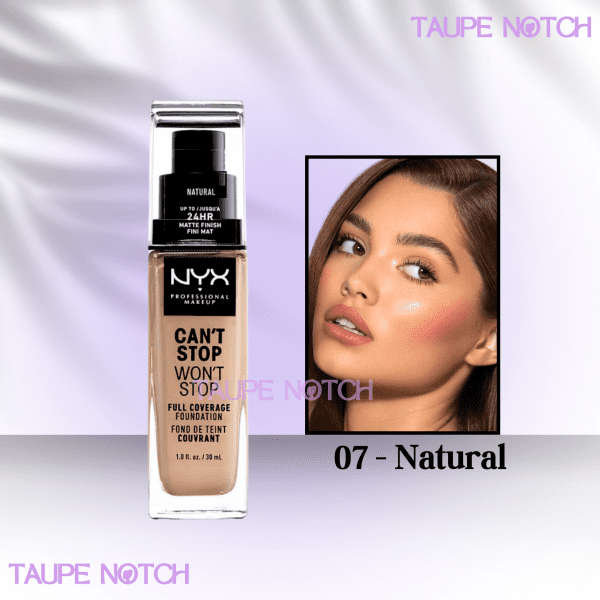 NYX CAN'T STOP WON'T STOP FULL COVERAGE FOUNDATION 30 ML - Image 2