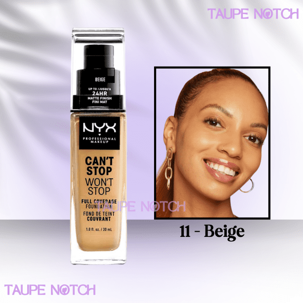 NYX CAN'T STOP WON'T STOP FULL COVERAGE FOUNDATION 30 ML - Image 6
