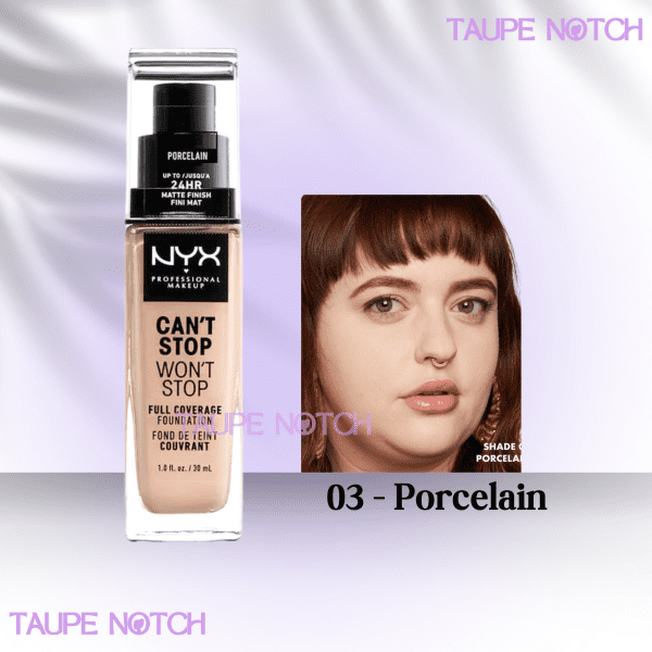 NYX CAN'T STOP WON'T STOP FULL COVERAGE FOUNDATION 30 ML - Image 5