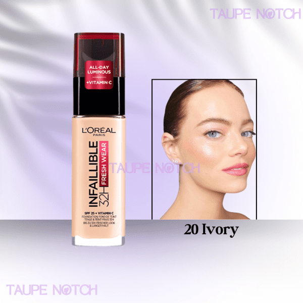 LOREAL INFALLIBLE 32 HOUR FRESH WEAR FOUNDATION 30 ML - Image 3