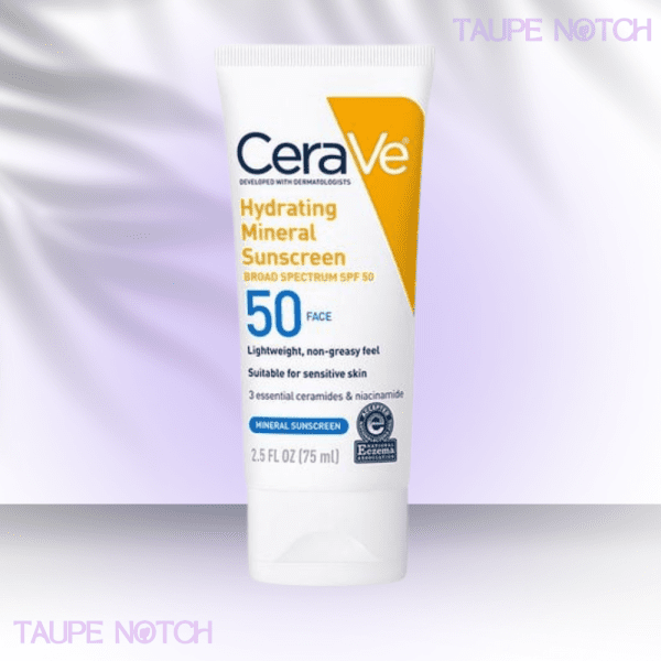 CeraVe Hydrating Mineral Sunscreen SPF 50 Face Lotion 75 ml