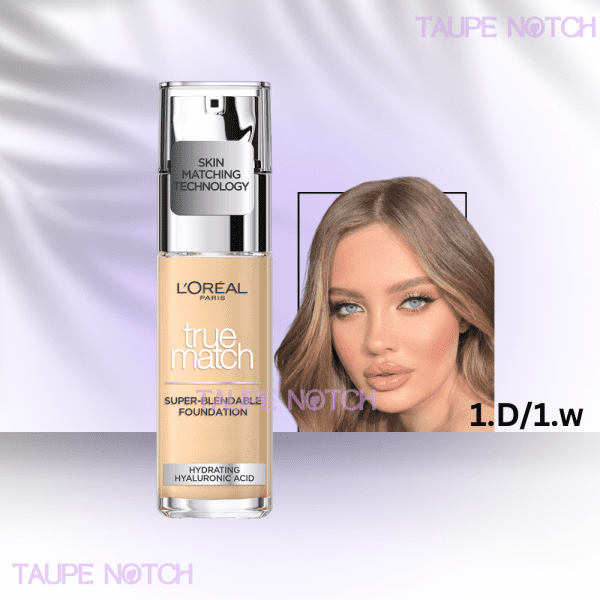 LOREAL TRUE MATCH LIQUID FOUNDATION WITH SPF AND HYALURONIC ACID 30ML - Image 3