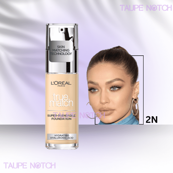 LOREAL TRUE MATCH LIQUID FOUNDATION WITH SPF AND HYALURONIC ACID 30ML - Image 4