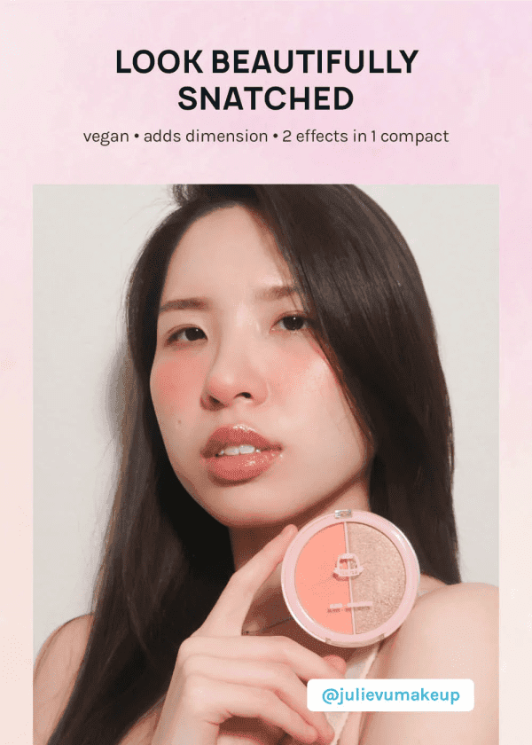 AOA HELLO GLOW DUO BLUSH + HIGHLIGHTER - Image 5
