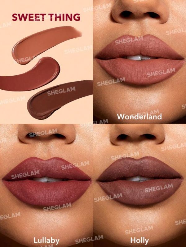 SHEGLAM Matte Allure Mini Liquid Lipstick Set - Sweet Thing - Image 4