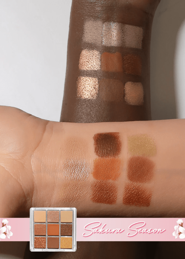 AOA CHERRY BLOSSOM 9-COLOR EYESHADOW PALETTES - Image 7