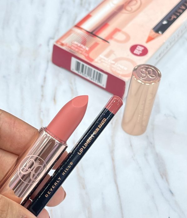Anastasia Beverly Hills Velvet-Matte Lip Duo - Peach Bud/Sun Baked - Image 4