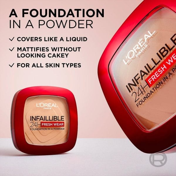 LOREAL INFALLIBLE UP TO 24H FRESH WEAR FOUNDATION IN A POWDER - Image 2