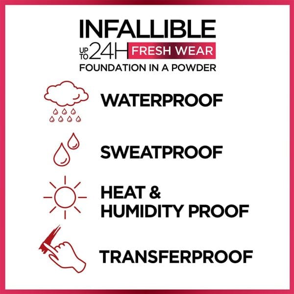 LOREAL INFALLIBLE UP TO 24H FRESH WEAR FOUNDATION IN A POWDER - Image 3