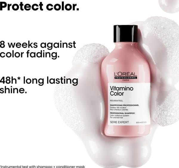 Loreal Professionnel Vitamino Color Shampoo for Colored Hair - 300ml - Image 2