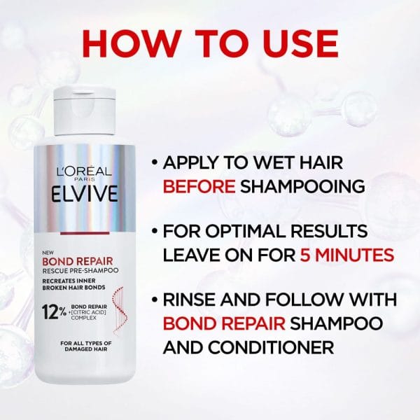 LOREAL ELVIVE BOND REPAIR PRE-SHAMPOO TREATMENT 200 ML - Image 5