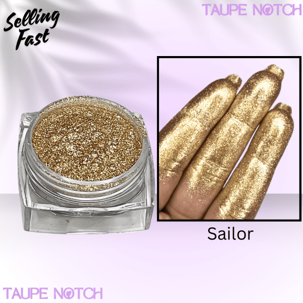 Taupe Notch Starry Glitter - Sailor