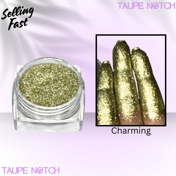 Taupe Notch Starry Glitter -Charming