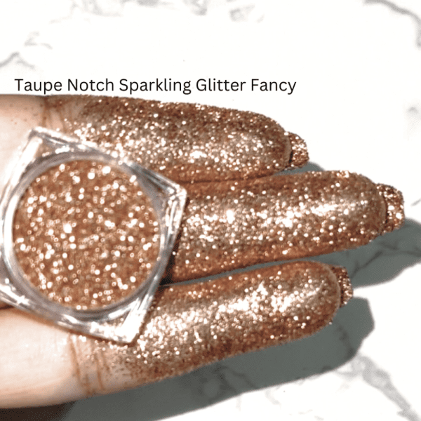 Taupe Notch Starry Glitter -Fancy - Image 2