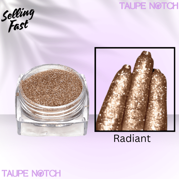 Taupe Notch Starry Glitter -Radiant