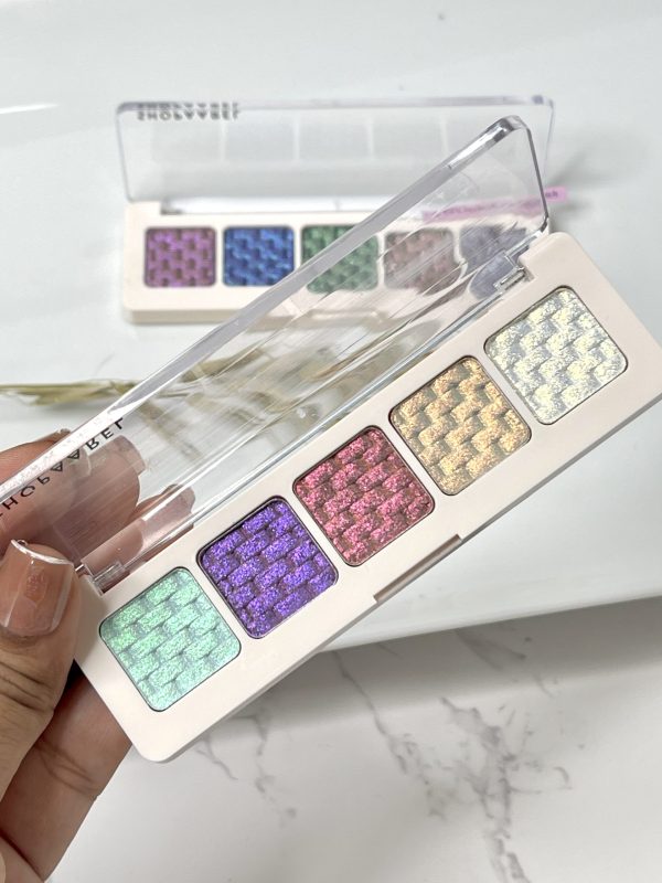 Shopaarel 5 Color Eyeshadow Palette - CRYSTAL - Image 5