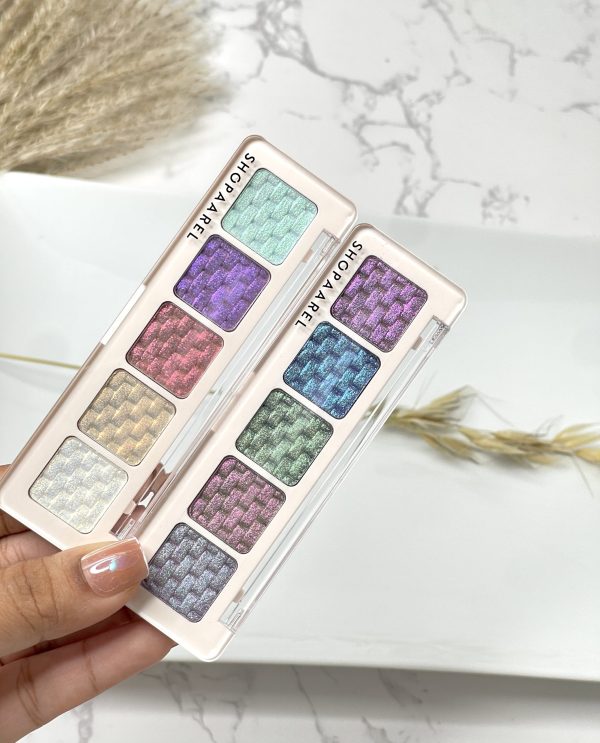 Shopaarel 5 Color Eyeshadow Palette - CRYSTAL - Image 3