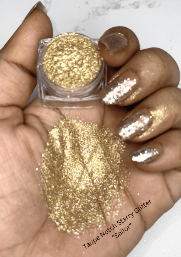 Taupe Notch Starry Glitter - Sailor - Image 3
