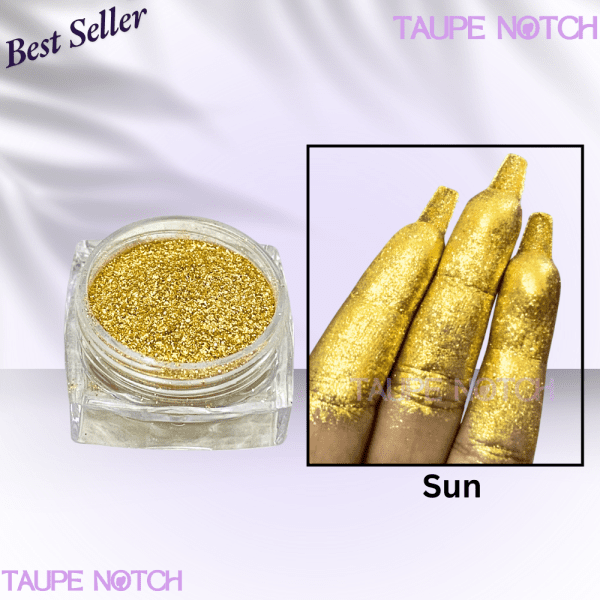 Taupe Notch Starry Glitter -Sun