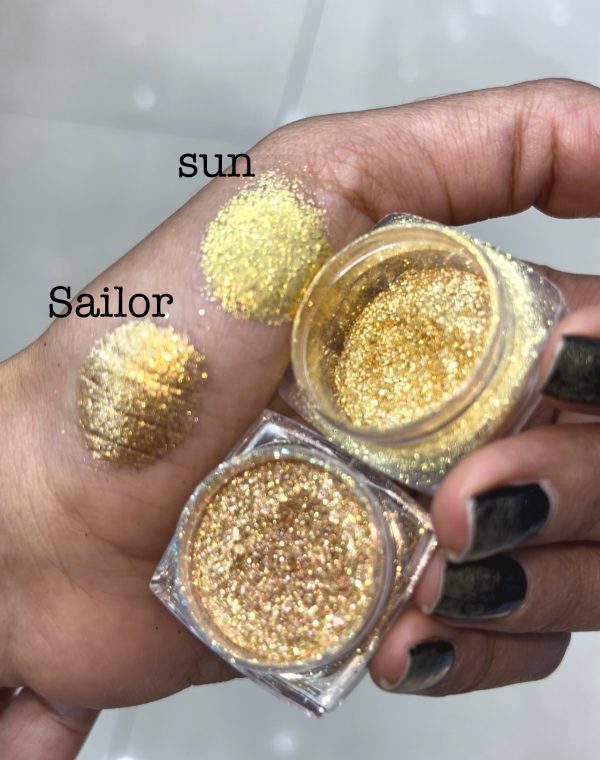 Taupe Notch Starry Glitter -Sun - Image 3