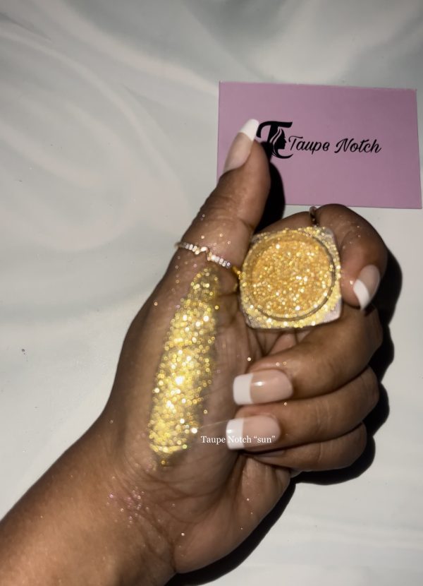 Taupe Notch Starry Glitter -Sun - Image 4